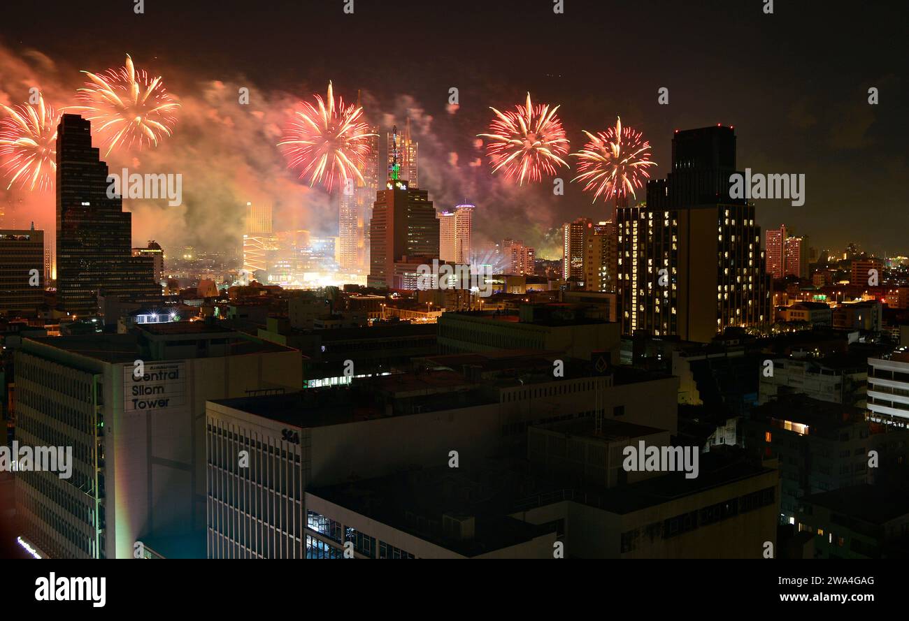 Año Nuevo 2023 Bangkok Tailandia Foto de stock