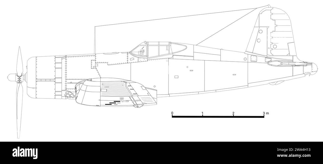 Vought F4U-1 Corsair Foto de stock