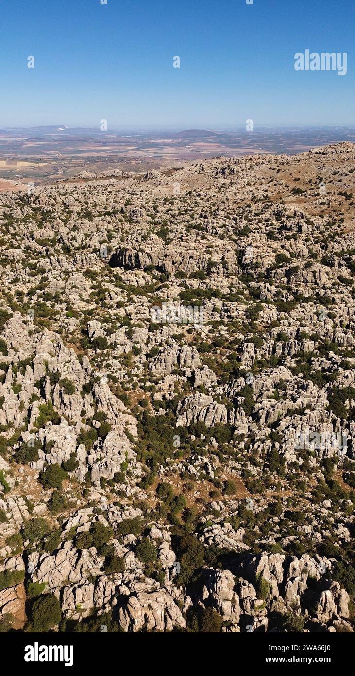 Parque Natural Torcal de Antequera, Paraje Natural Torcal de Antequera Málaga España Europa Foto de stock