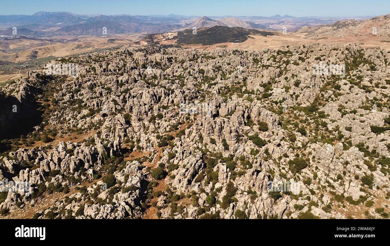 Parque Natural Torcal de Antequera, Paraje Natural Torcal de Antequera Málaga España Europa Foto de stock