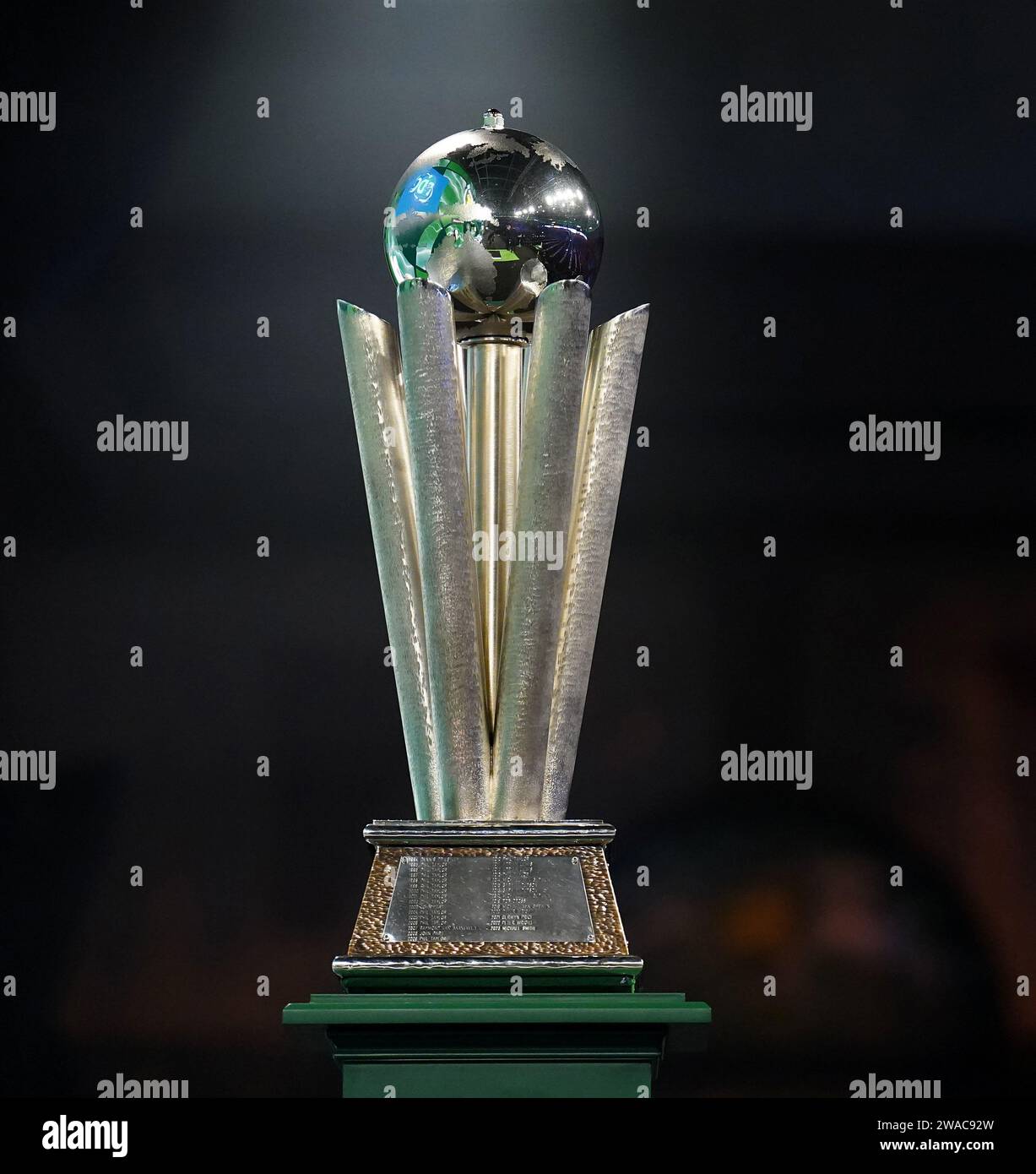 Una visión general del Trofeo Sid Waddell antes de la final del