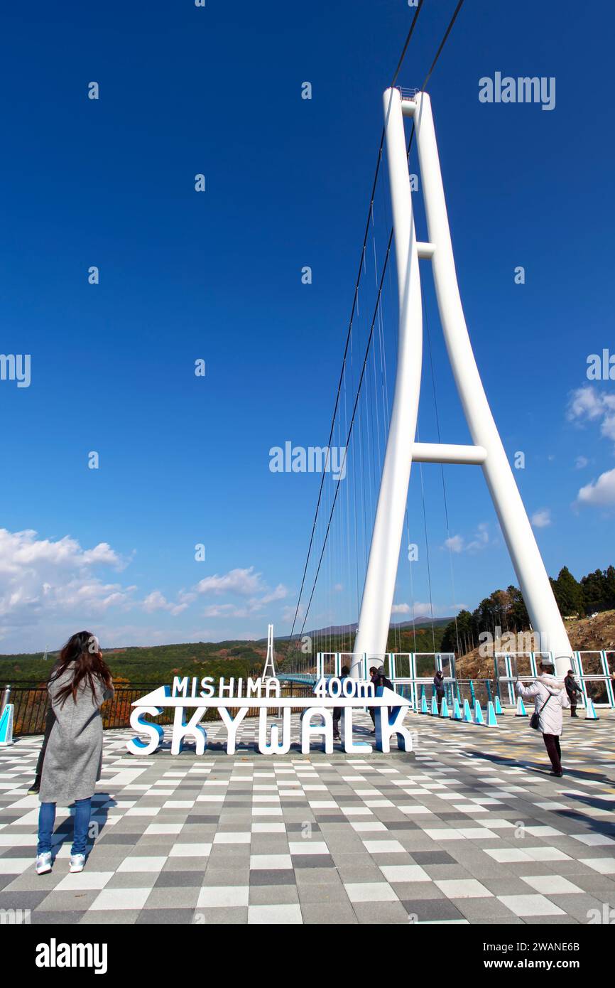 Mishima Sky Walk en la Prefectura de Shizuoka, Japón Foto de stock
