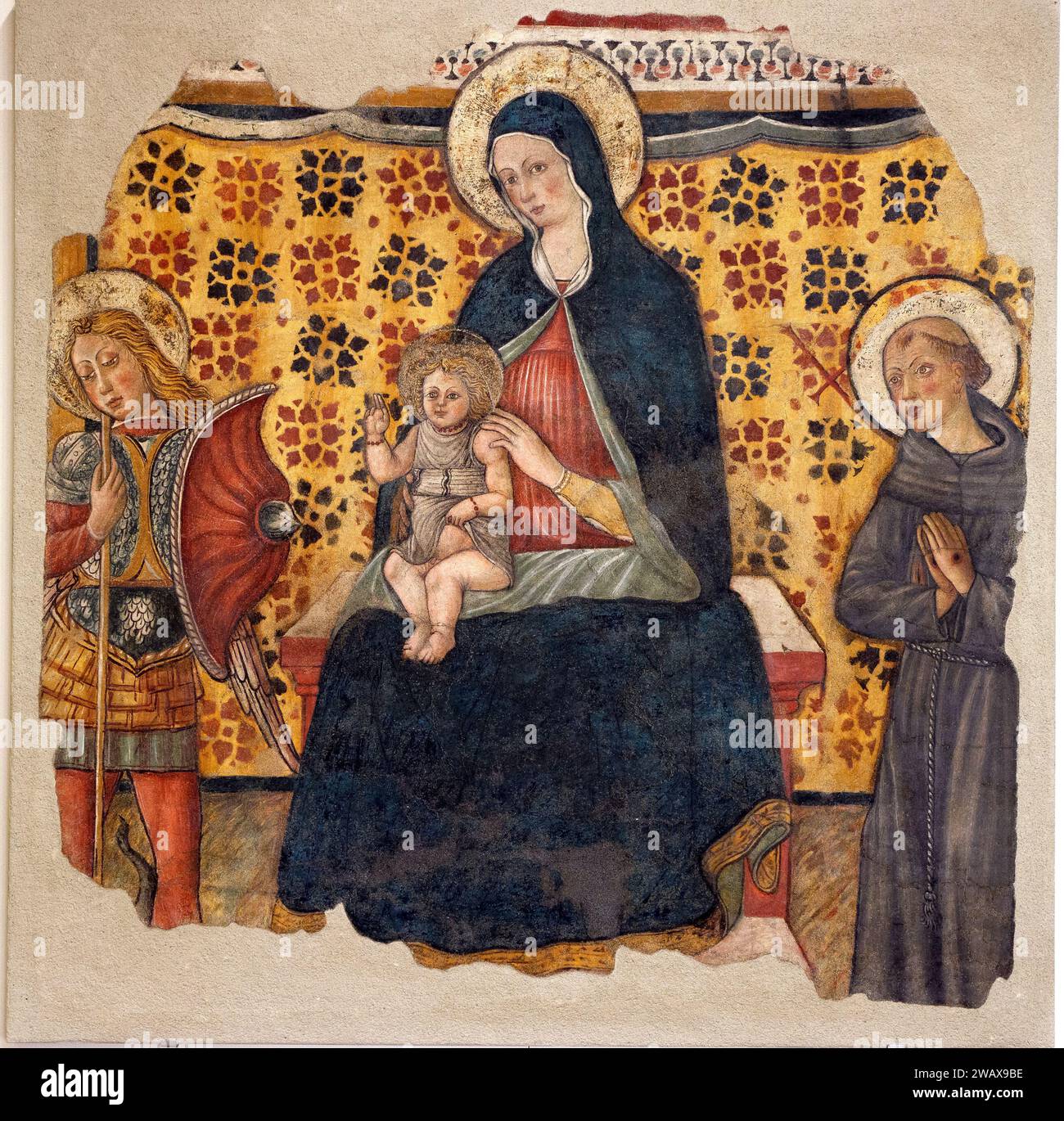 Italia Umbría Foligno Palazzo Trinci. Hogar de una galería de arte y