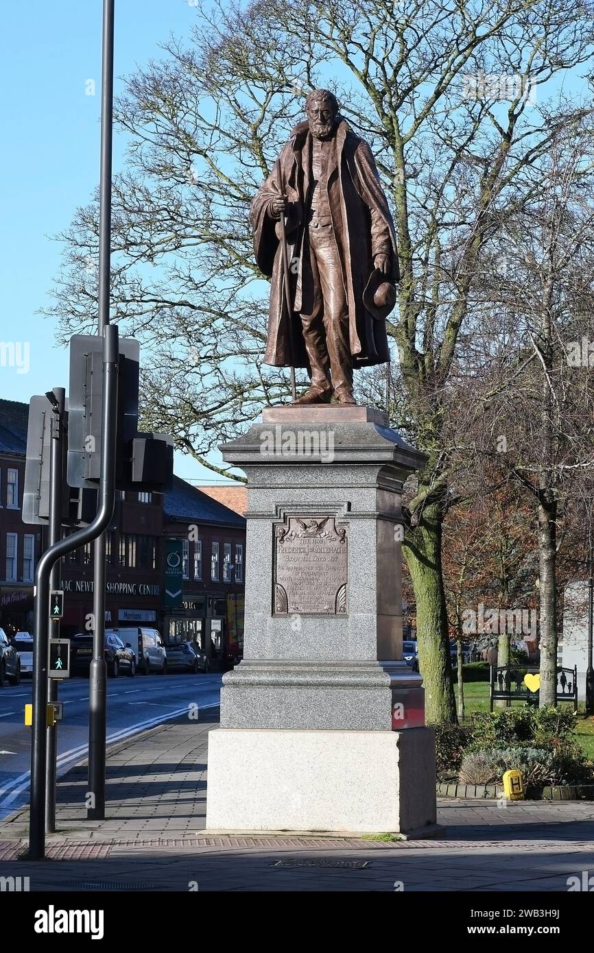 La estatua del Honorable Frederick Tollemache Grantham Lincs. 2024 Foto de stock
