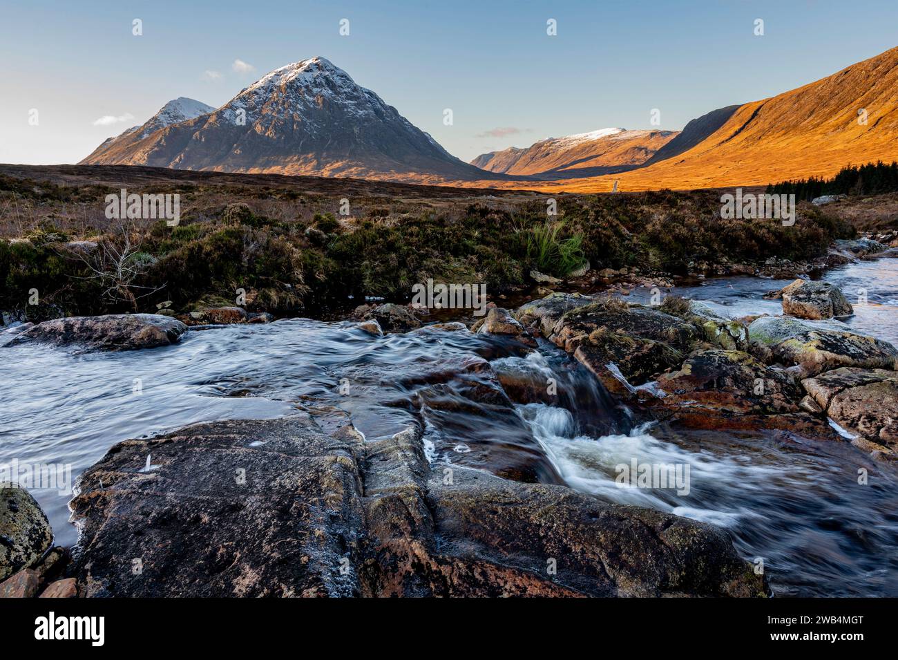 Rannoch Moor y Glencoe, Escocia, Reino Unido Foto de stock