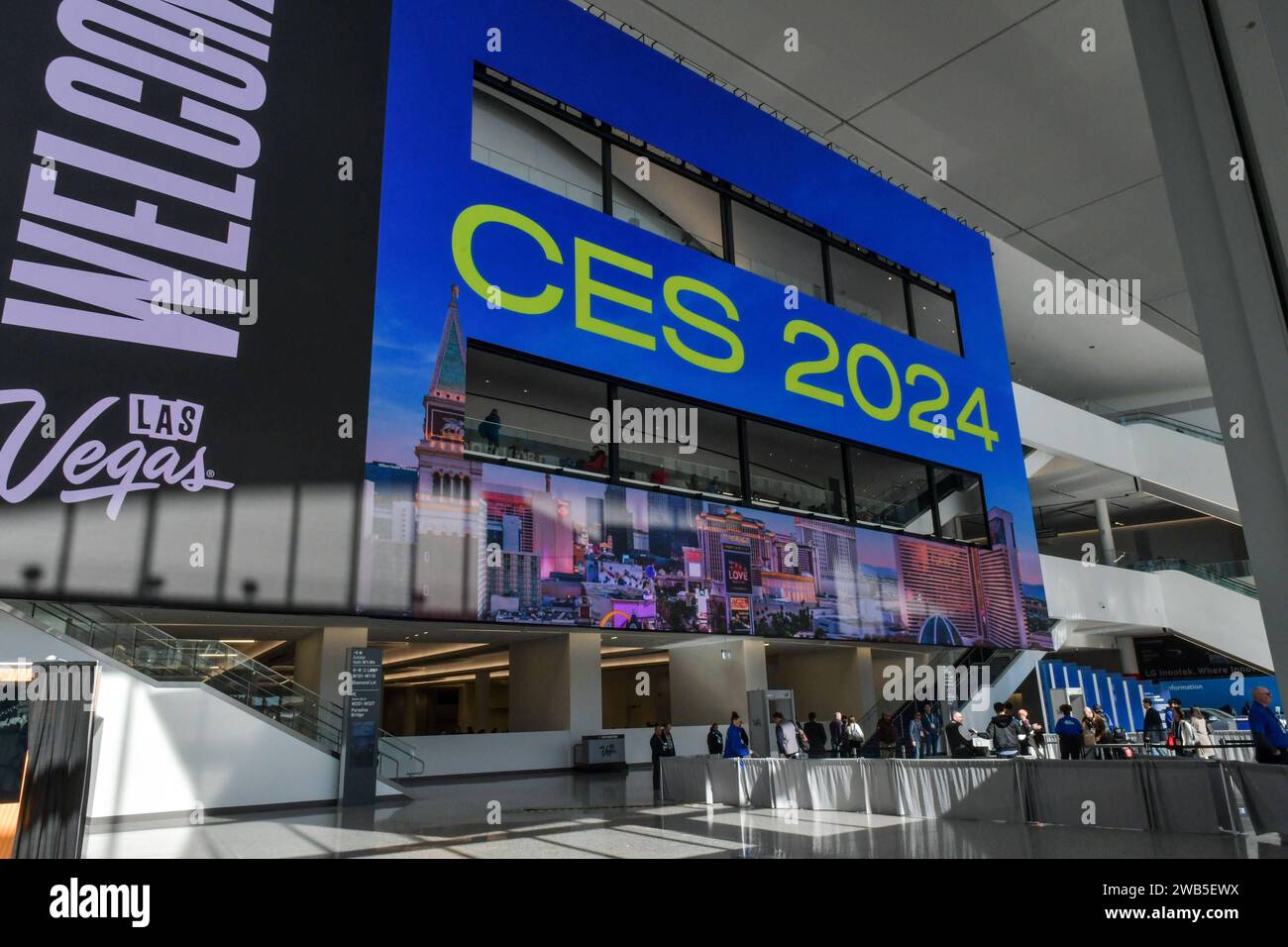 LAS VEGAS, NV 8 DE ENERO Vista de CES 2024 en el Centro de