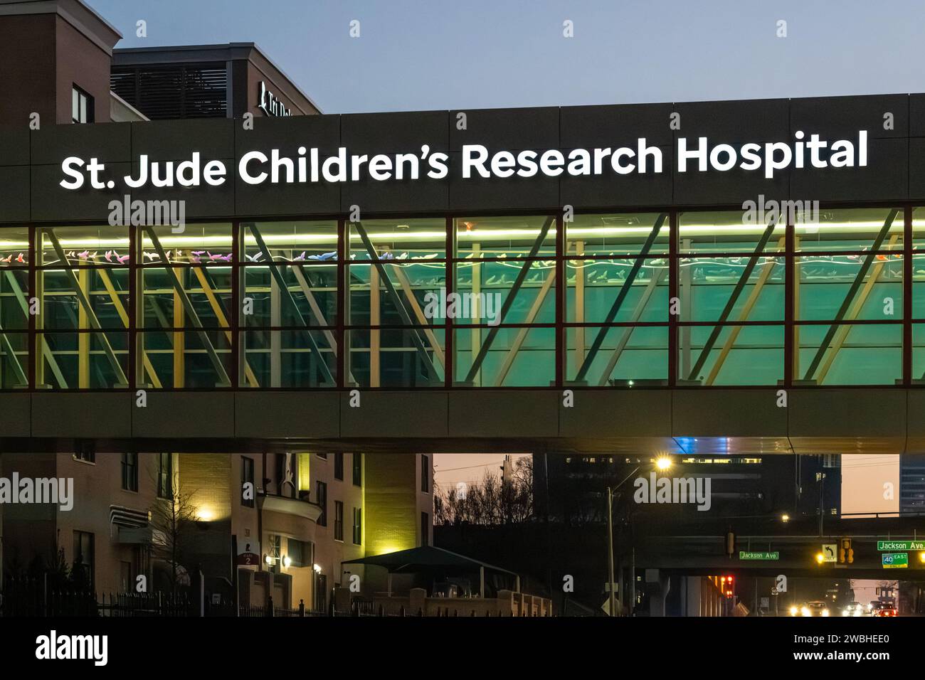 St. Jude Children's Research Hospital en el centro de Memphis, Tennessee. (EE.UU.) Foto de stock