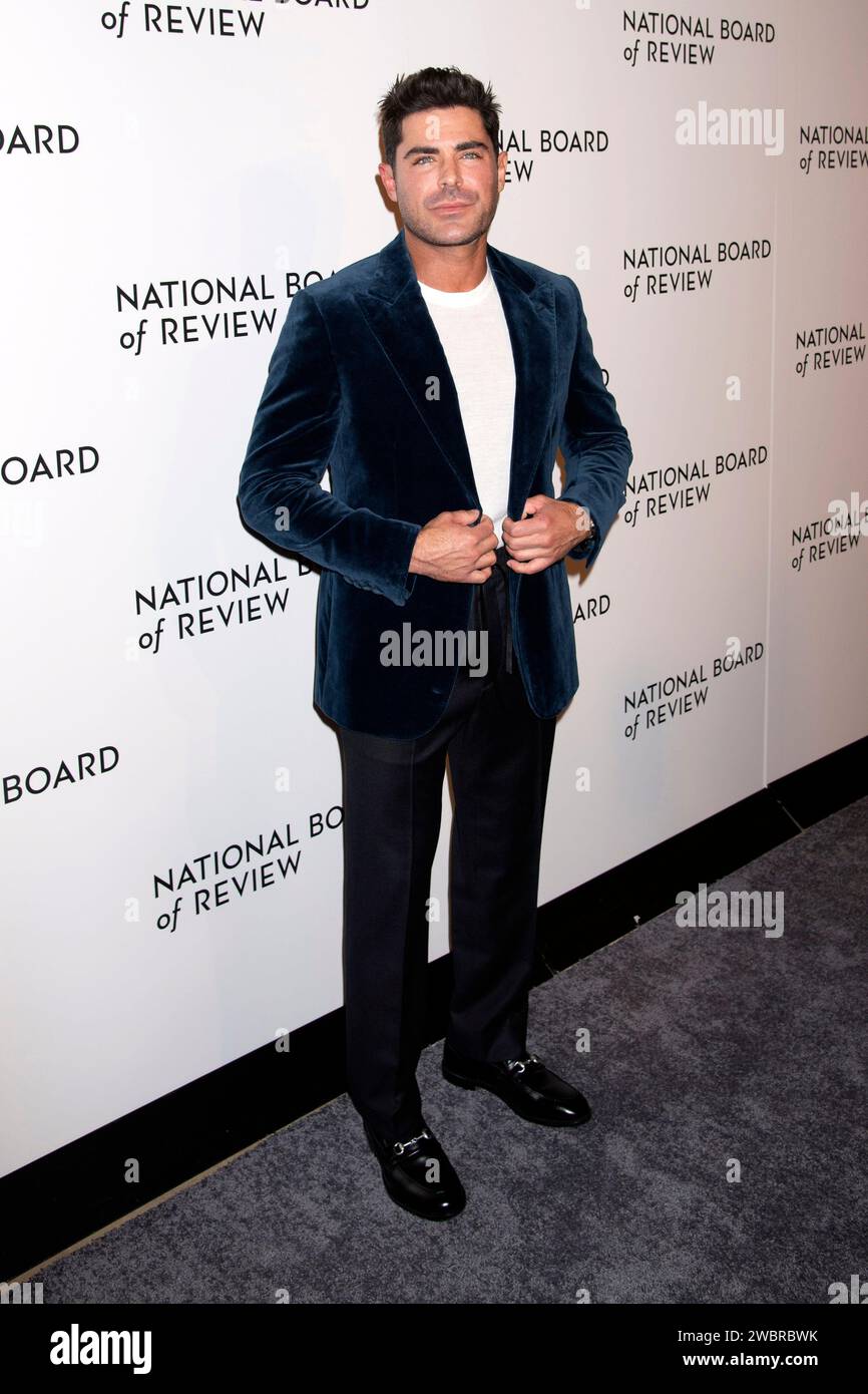 Zac Efron bei der National Board of Review Awards Gala 2024 im Cipriani