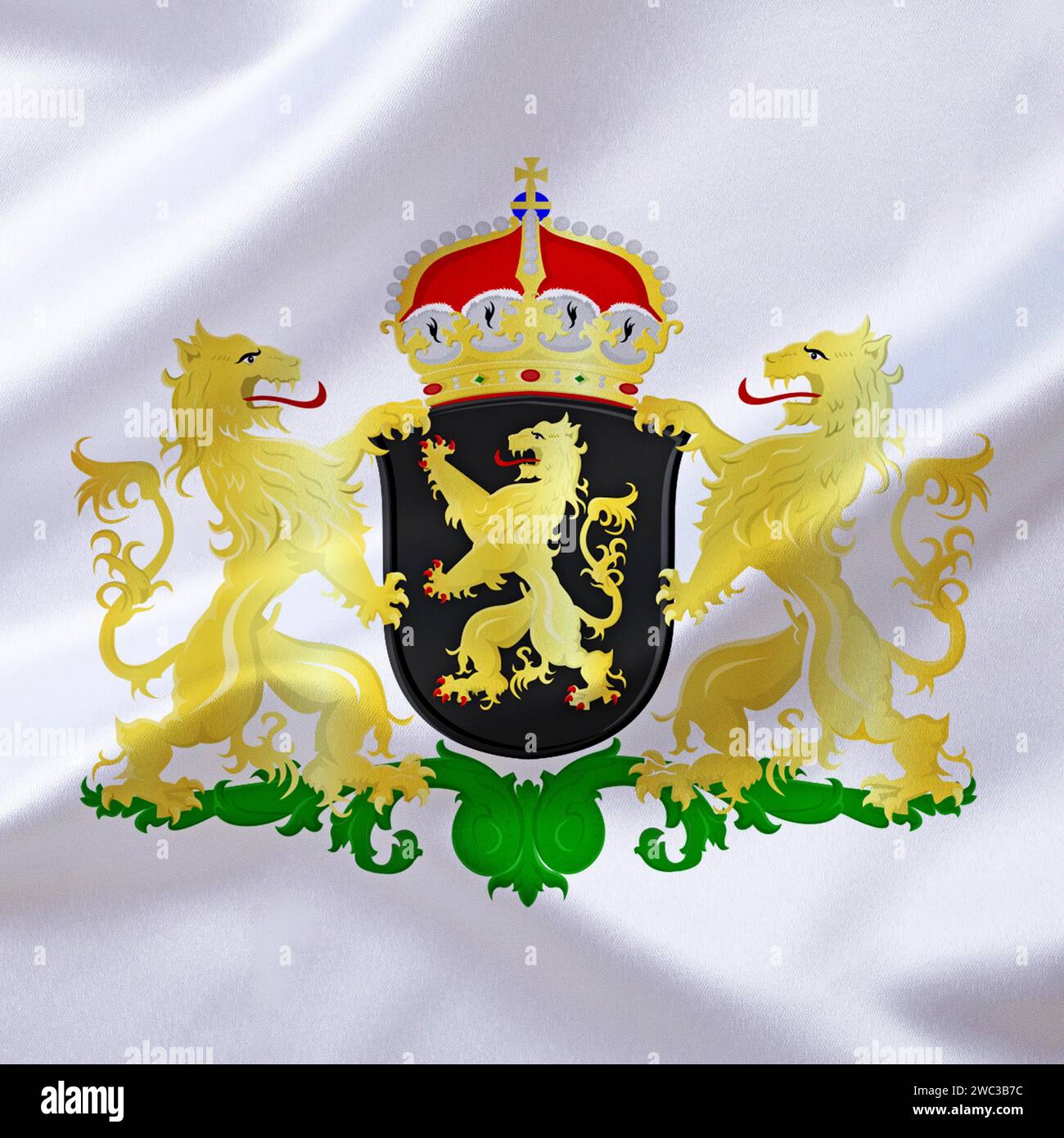 El escudo de armas de Noord-Brant, Brabante del Norte, Estudio Foto de stock