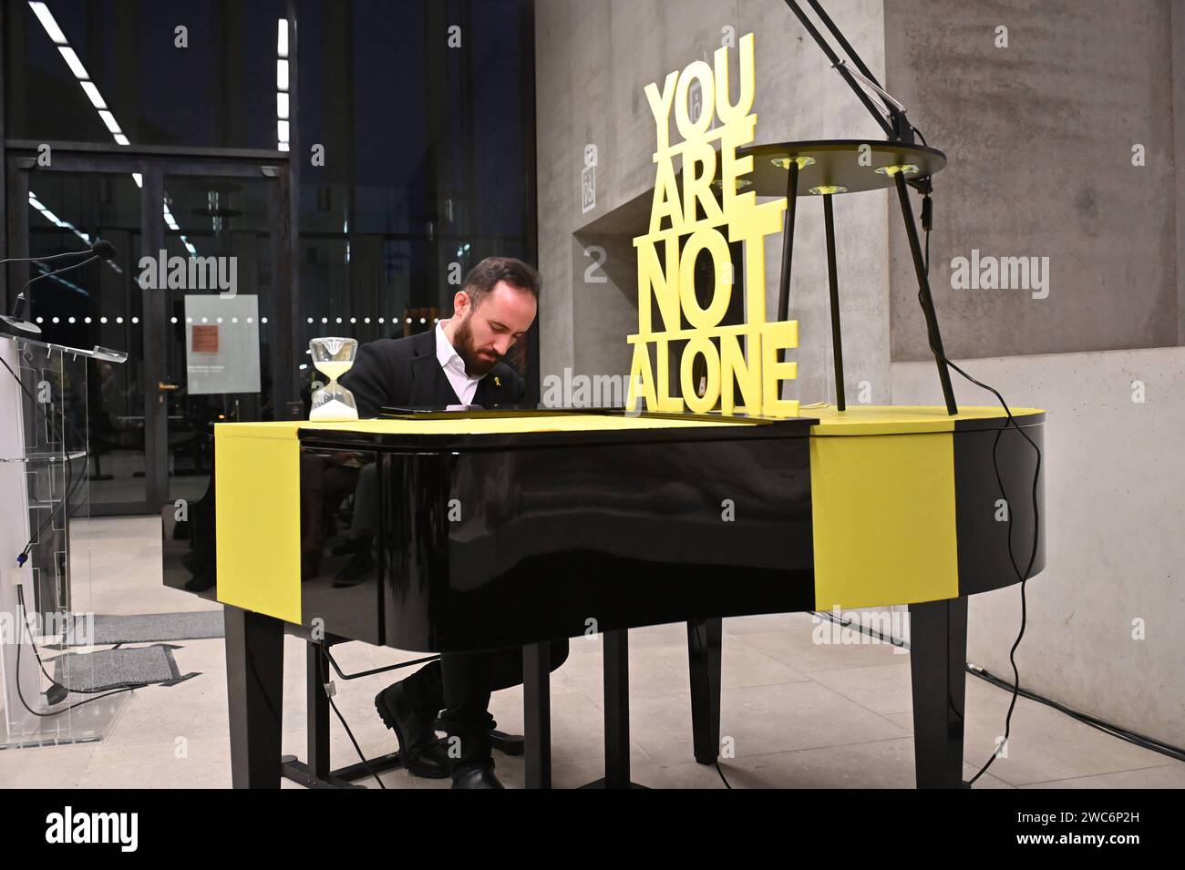 El Starpianista Igor Levit spielte am Sonntag 14.01.2024 in der James