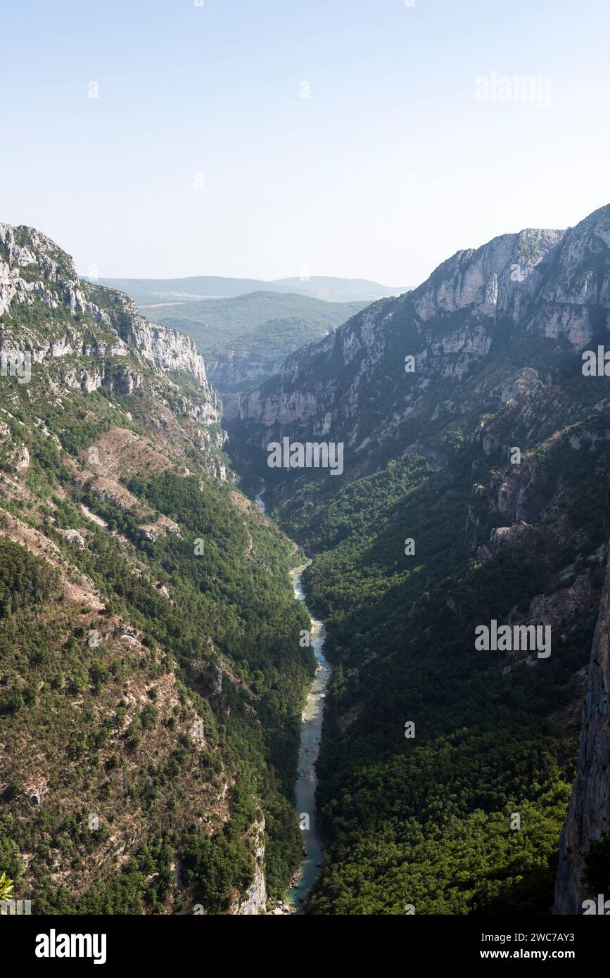 El río verdon y su cañón Foto de stock