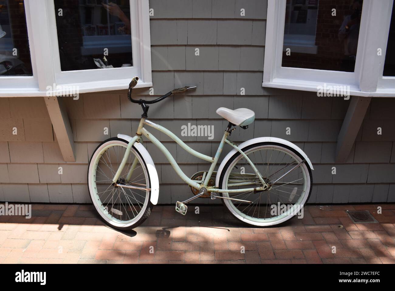 Bicicleta en los Hamptons Foto de stock