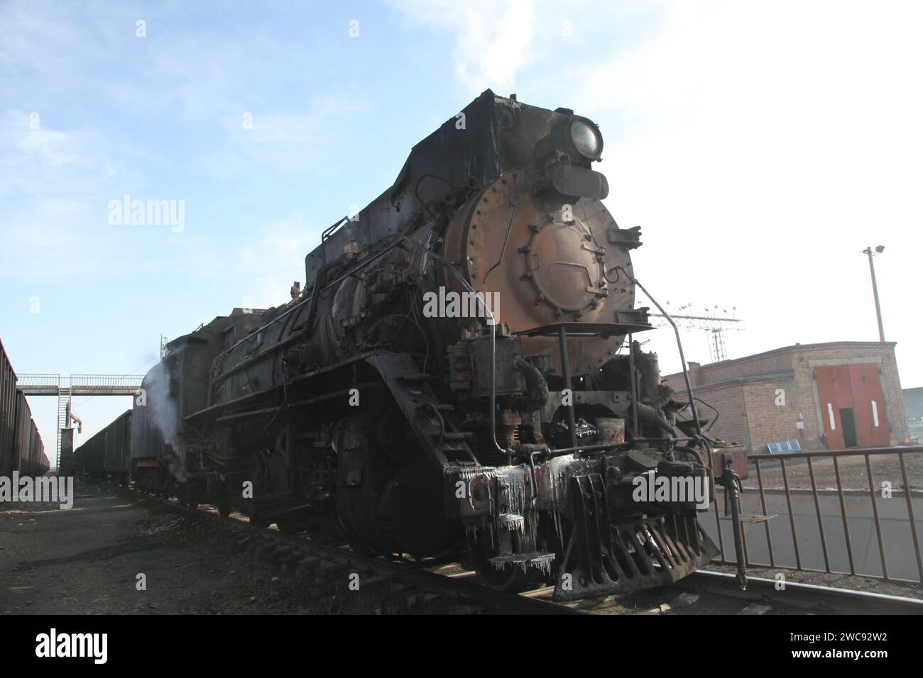 HAMI, CHINA 14 DE ENERO de 2024 La última de vapor en la