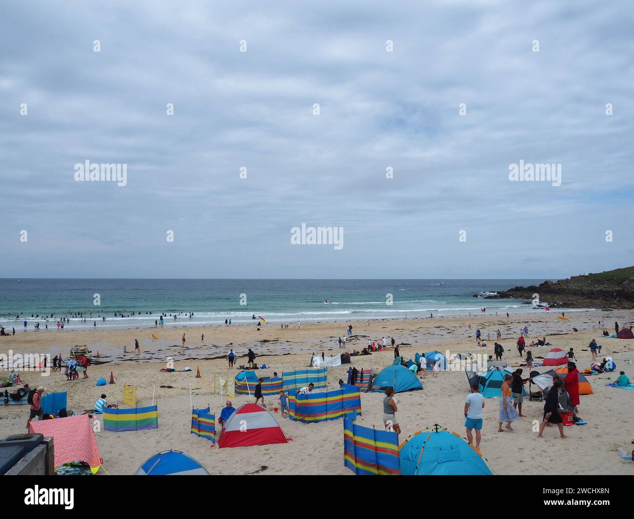 Playa de St Ives Foto de stock