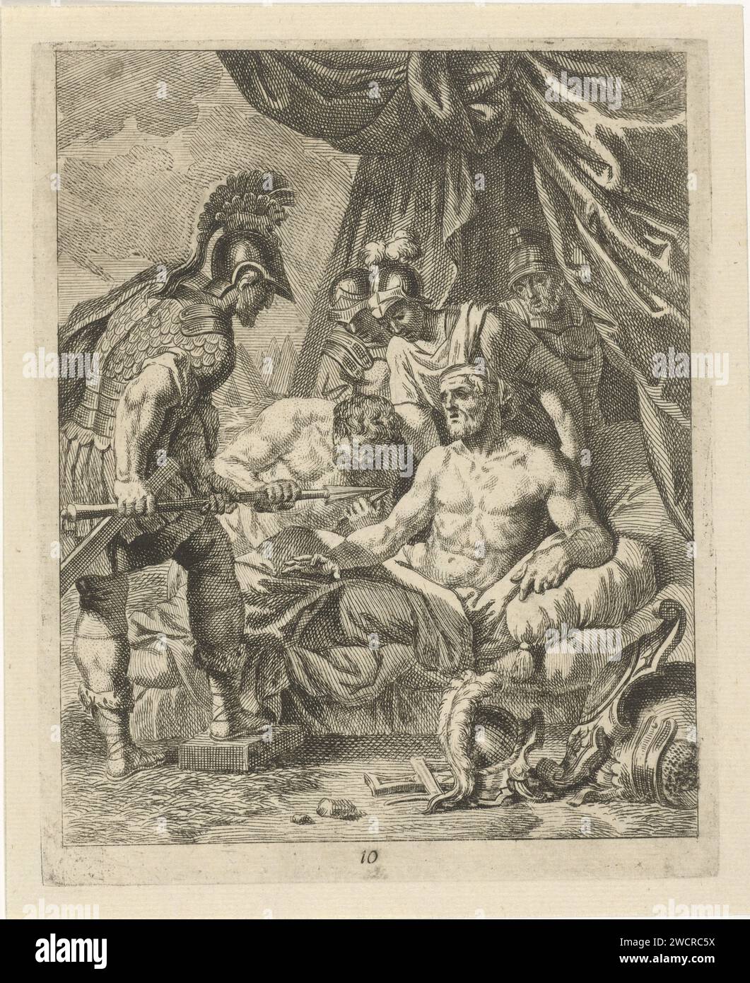Aquiles cura a Telefos, J. Alexander Janssens, después de Victor Honoré