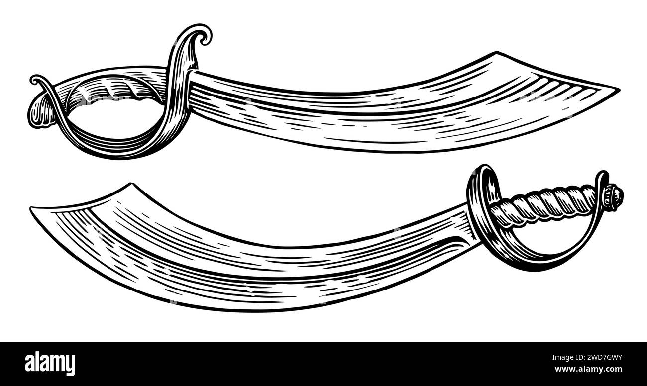 Espada Pirata Vectores, Ilustraciones y Gráficos - 123RF