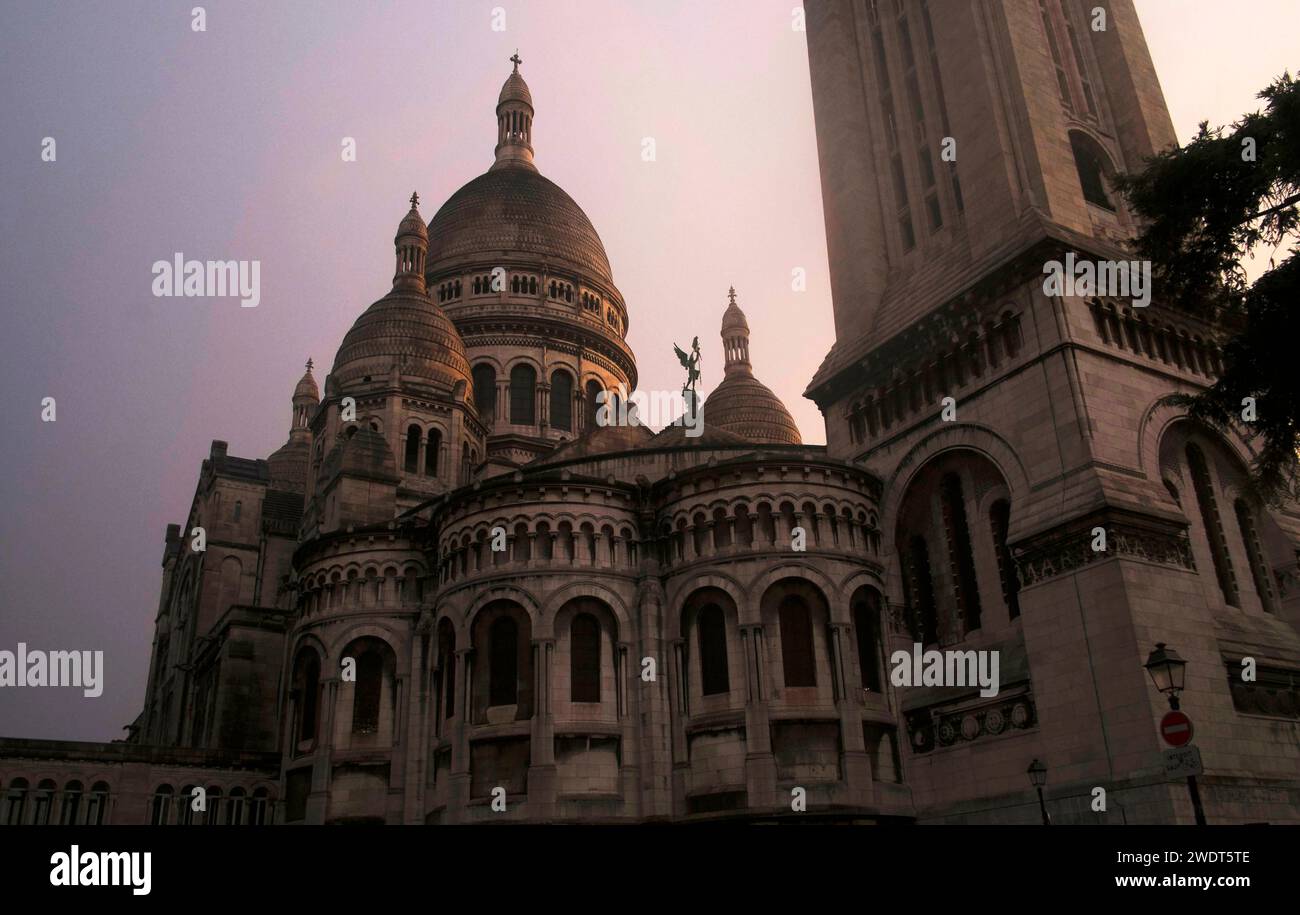 Basilique du Sacre Coeur, Montmatre, París, Francia, Europa Foto de stock