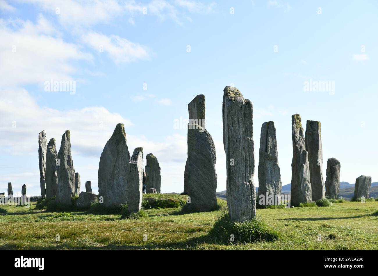 Las piedras de pie de Callanish, Isla de Lewis, Escocia Foto de stock