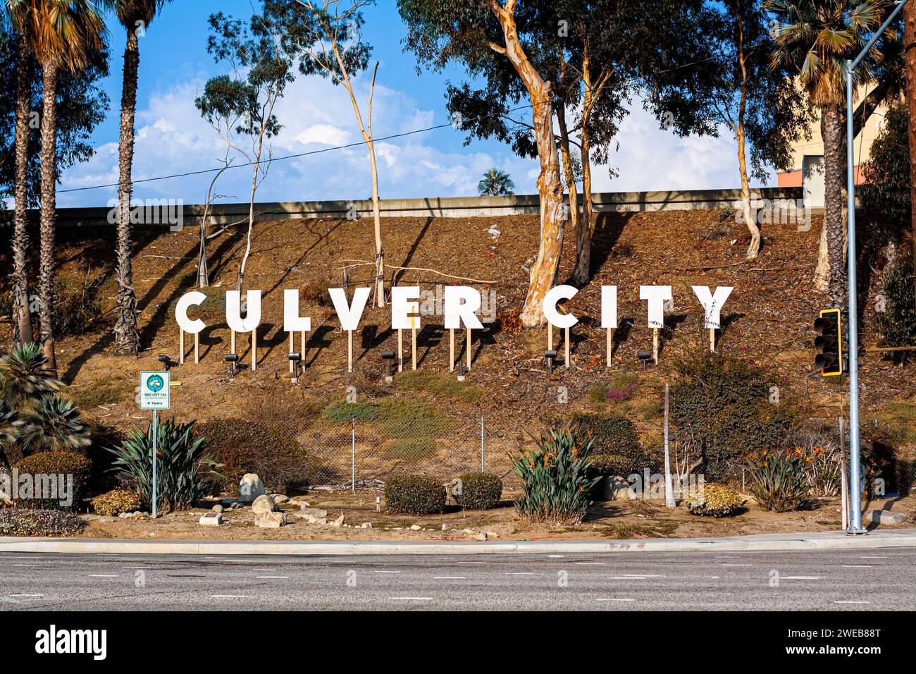 Señal para Culver City, California Foto de stock
