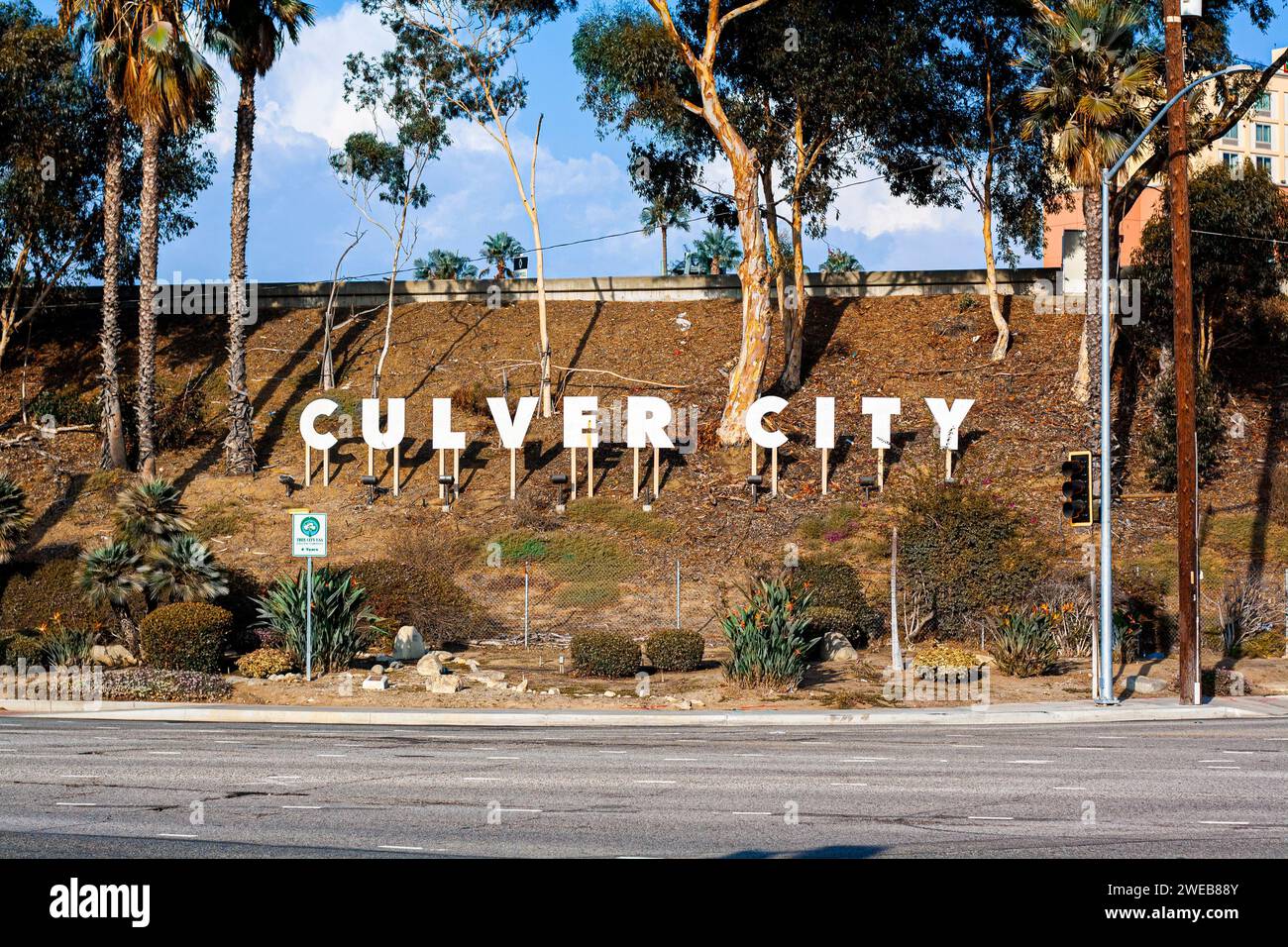 Señal para Culver City, California Foto de stock