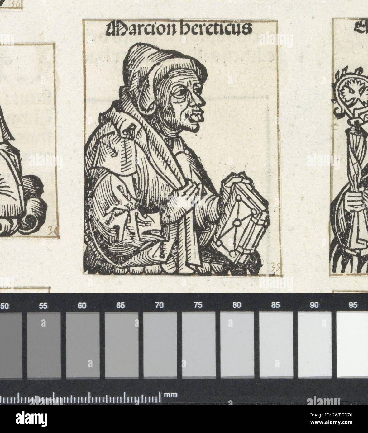 Marcion van Sinope, Michel Wolgemut (taller de), 1493 imprimir Un cáliz