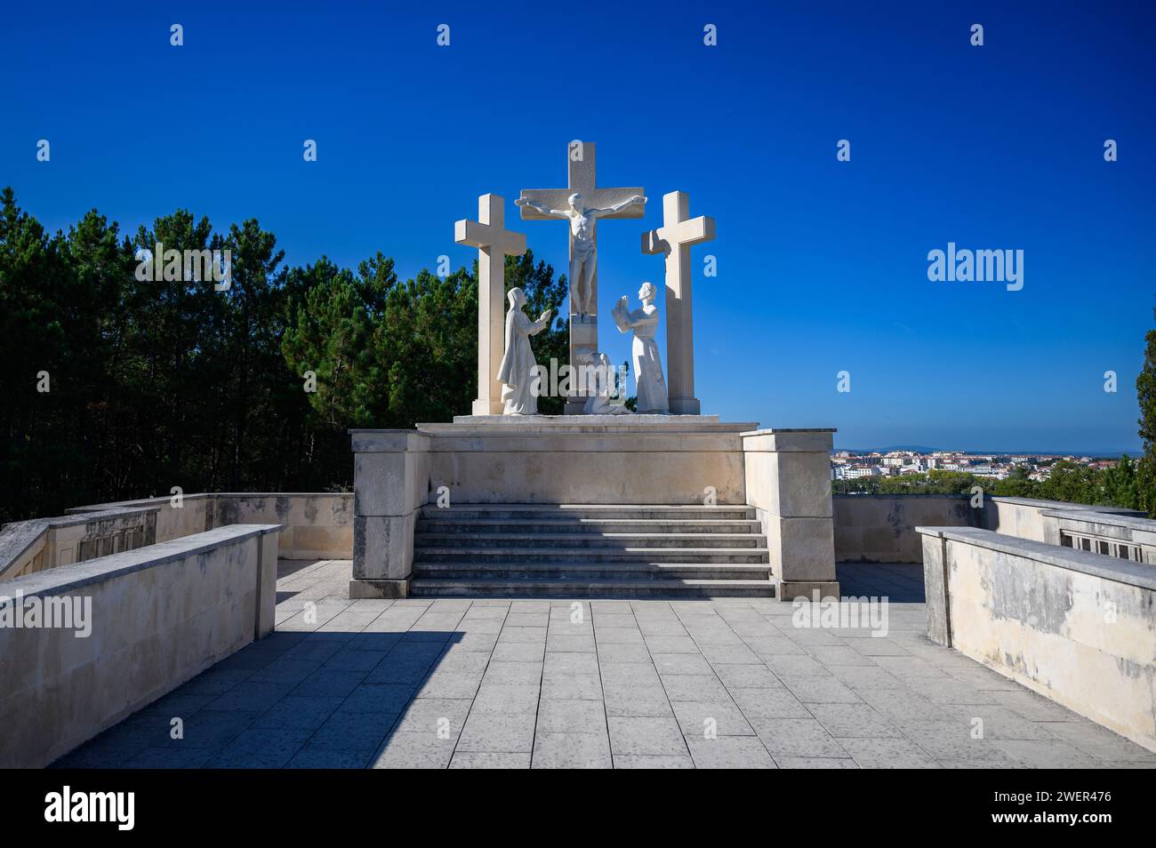 El Calvario Húngaro en Fátima, Portugal. Foto de stock