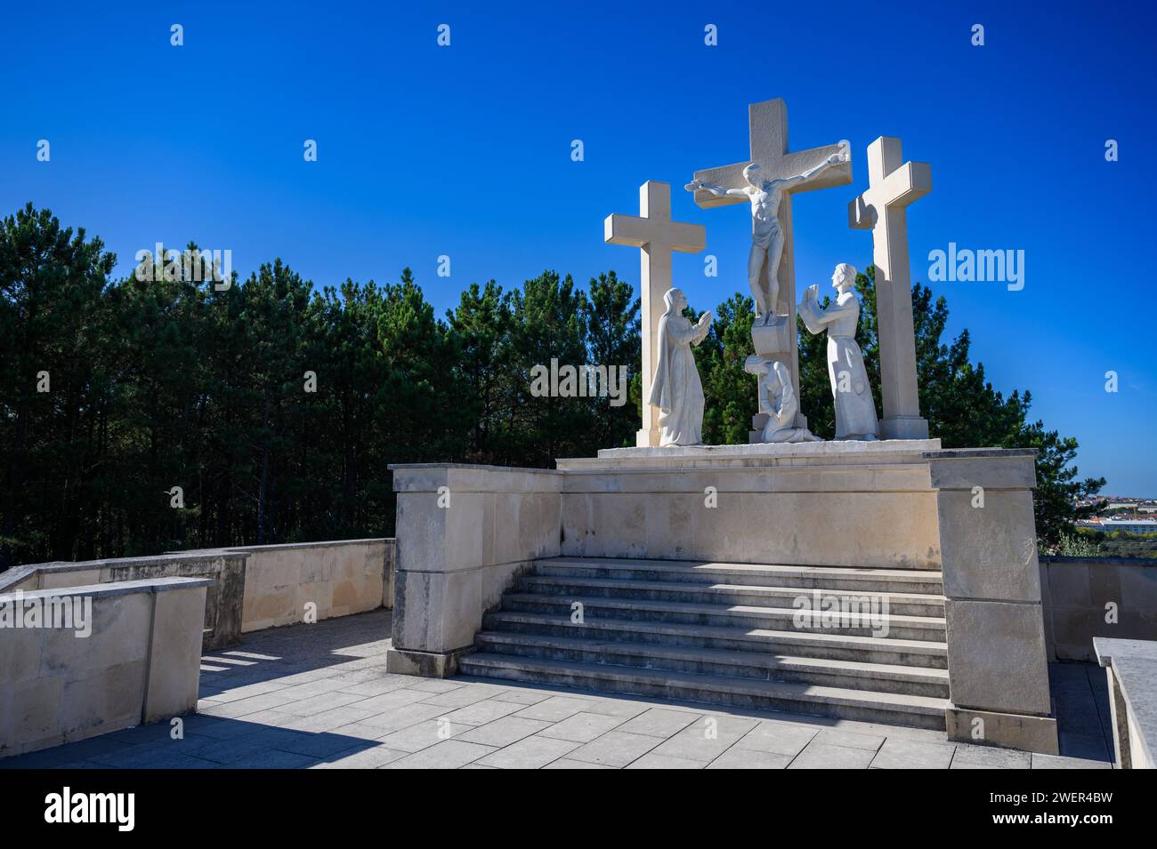 El Calvario Húngaro en Fátima, Portugal. Foto de stock