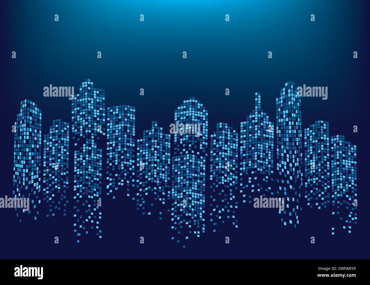 City skyline backgroud ilustración Ilustración del Vector