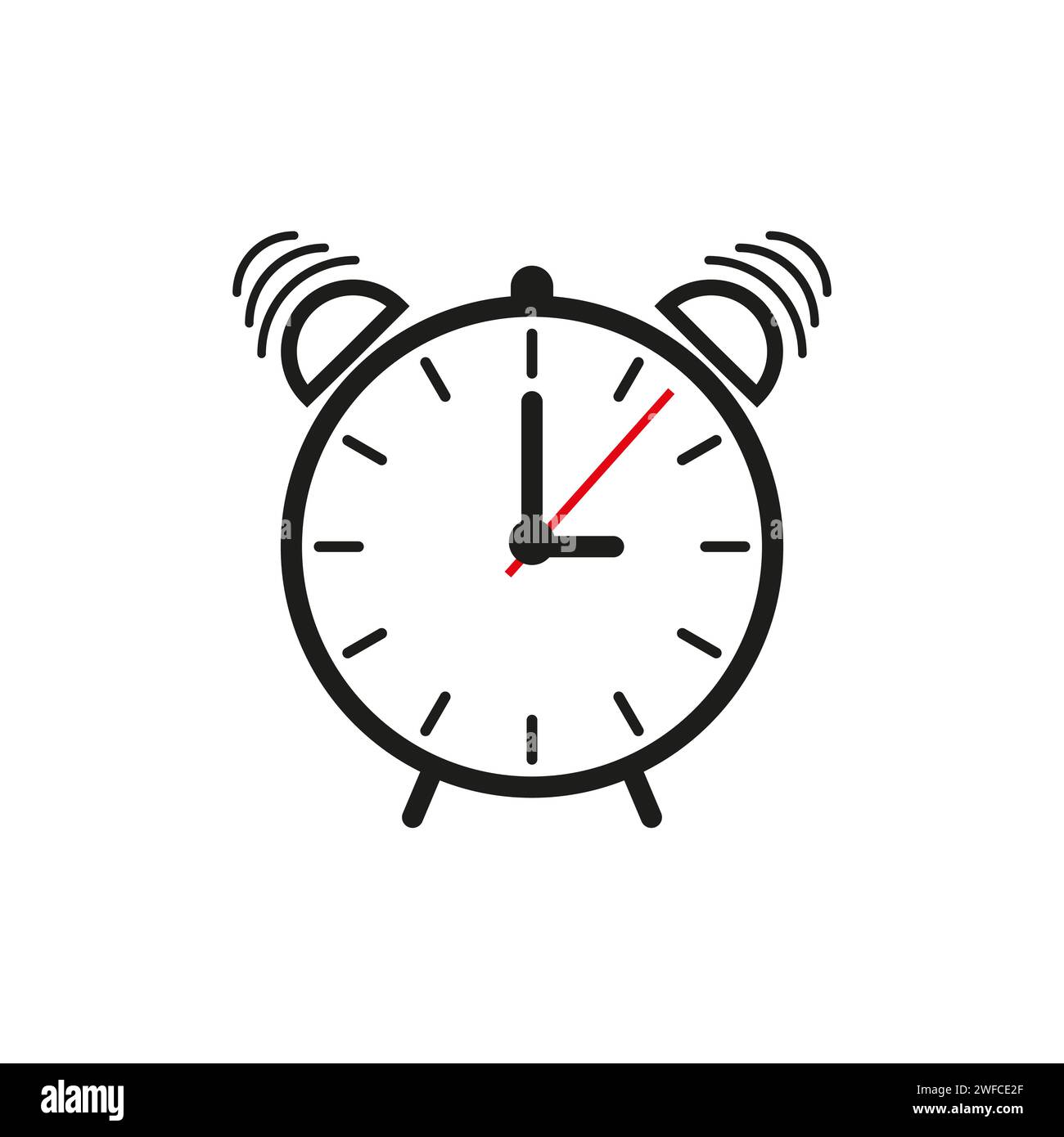 Reloj Despertador Clásico Analógico Negro BRAUN BC-03-B 