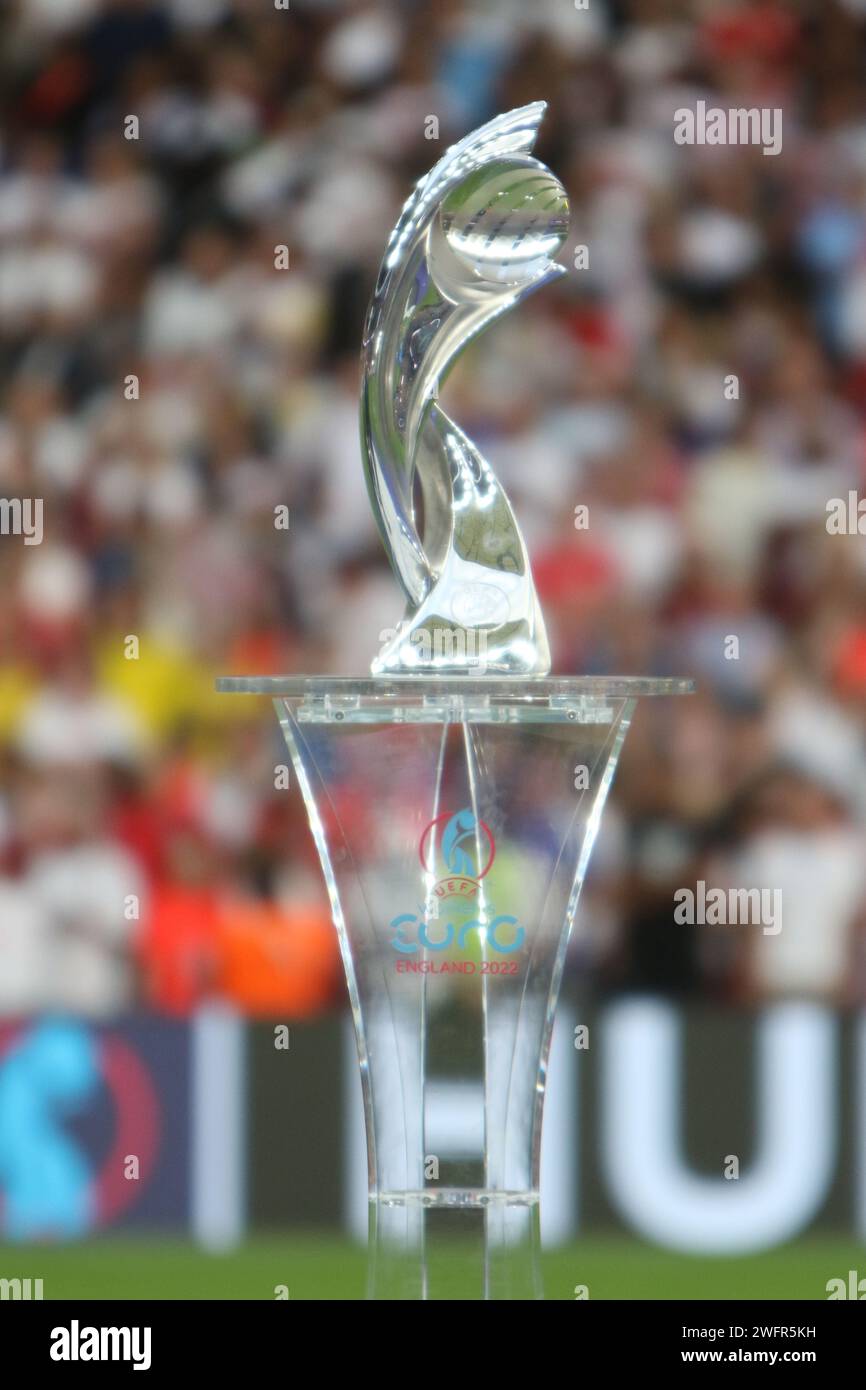 Trofeo Final Femenina de la UEFA Eurocopa 2022 Inglaterra - Alemania en el Wembley Stadium, Londres, 31 de julio de 2022 Foto de stock