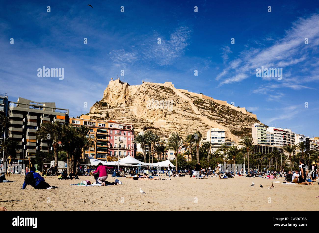 Playa de Alicante Foto de stock