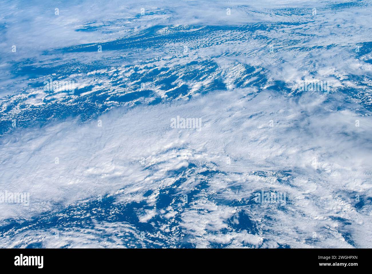Clima nuboso atmósfera en el Planeta Tierra Foto de stock