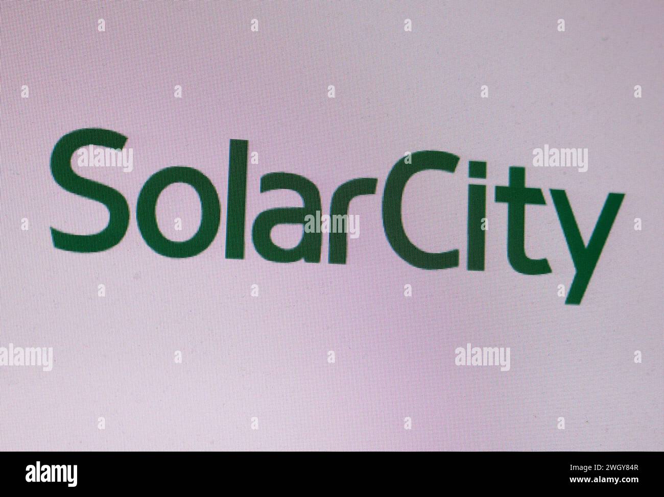 Logotipo/ nombre de marca/ marca: Solarcity, Solar City, Berlin (nur fuer redaktionelle Verwendung. Keine Werbung. Banco de datos: http://www.360-berl Foto de stock