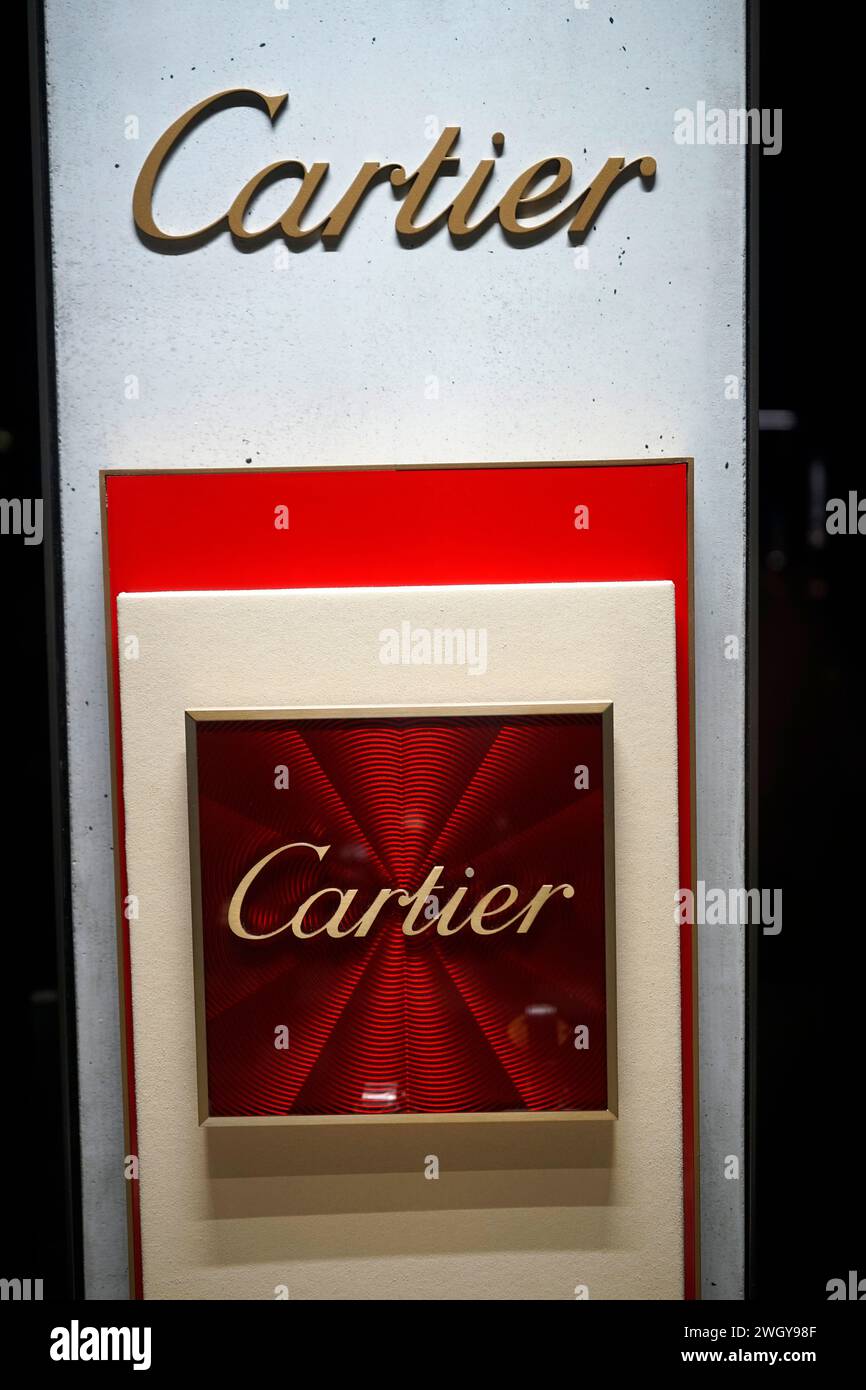 Logotipo/ nombre de marca/ marca: Cartier (nur fuer redaktionelle Verwendung. Keine Werbung. Banco de datos: http://www.360-berlin.de. © Jens Knappe. B Foto de stock