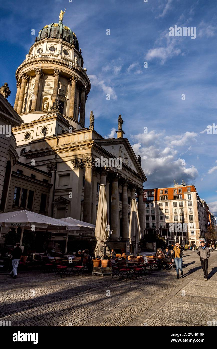 Catedral Francesa, nombre coloquial de la Iglesia Francesa de Friedrichstadt, Gendarmenmarkt, Berlín, Alemania, europa Foto de stock