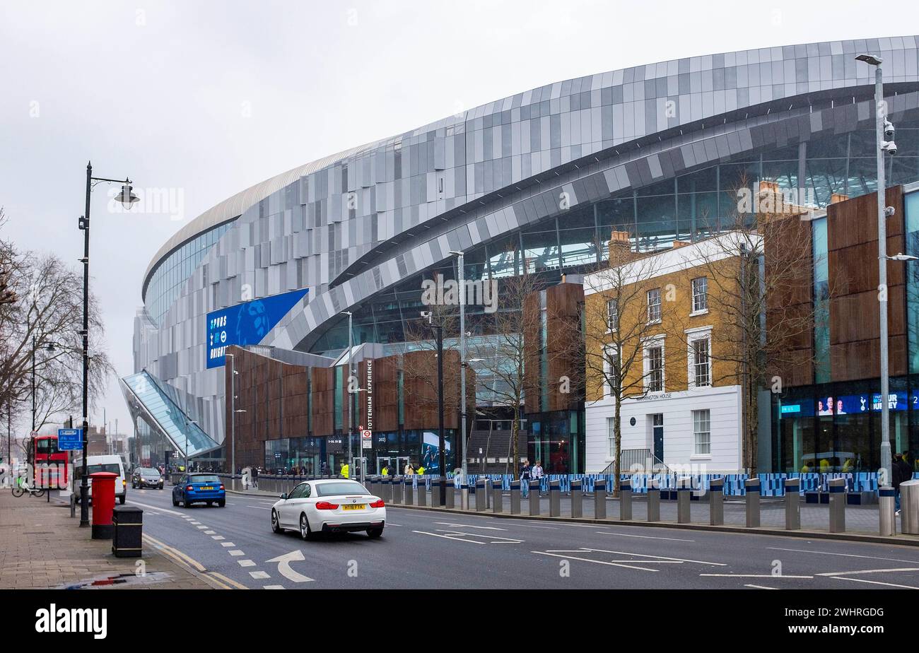 Tottenham Hotspur Stadium en Tottenham High Road, condado de Haringey, norte de Londres, Inglaterra Reino Unido Foto de stock