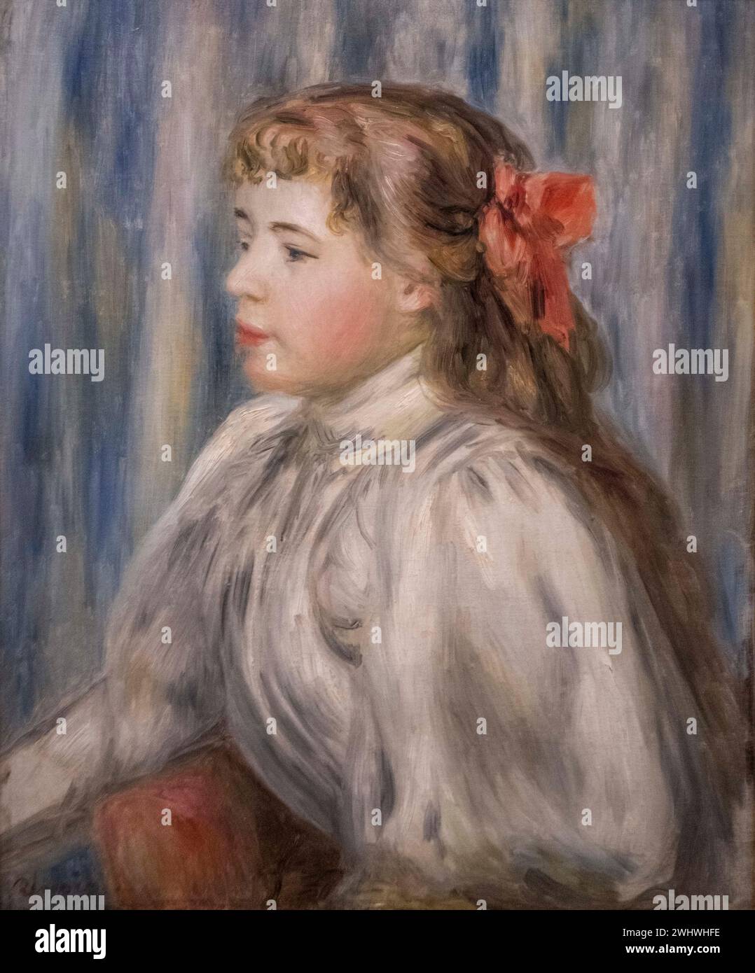 Auguste Renoir: 'Busto de una chica joven' (1895) Foto de stock
