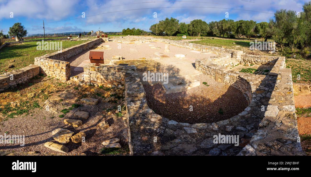 Basílica de Son Peretó de culto paleocristiano, yacimiento arqueológico