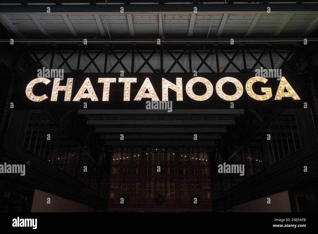 Estación Terminal de Chattanooga o Chattanooga Choo Choo, Tennessee, Estados Unidos Foto de stock