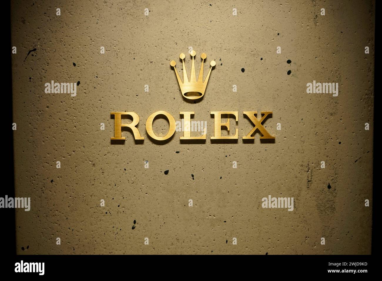 Logotipo/ nombre de marca/ marca: Rolex (nur fuer redaktionelle Verwendung. Keine Werbung. Banco de datos: http://www.360-berlin.de. © Jens Knappe. Bil Foto de stock