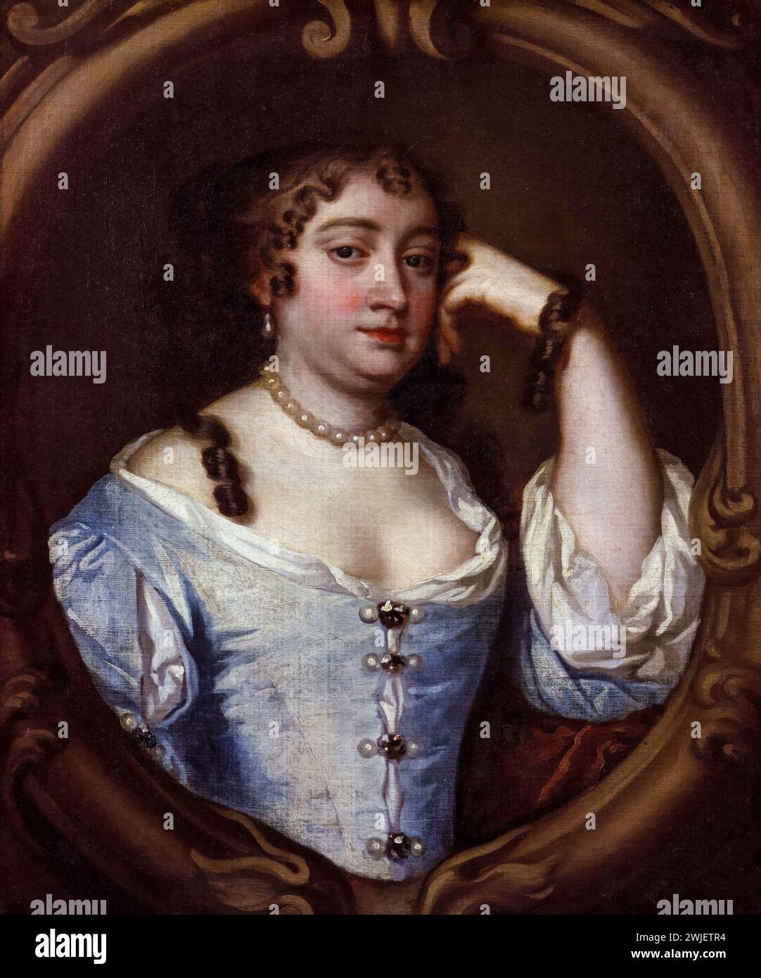 Anne Hyde (1637-1671), duquesa de York. Primera esposa del rey Santiago II y VII, pintura de retrato al óleo sobre lienzo después de Sir Peter Lely, hacia 1670 Foto de stock