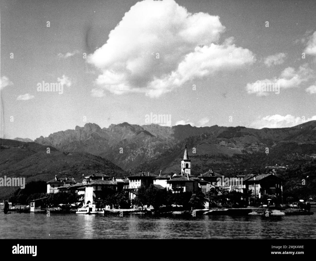 Lago Maggiore, Italia - 1954 Foto de stock