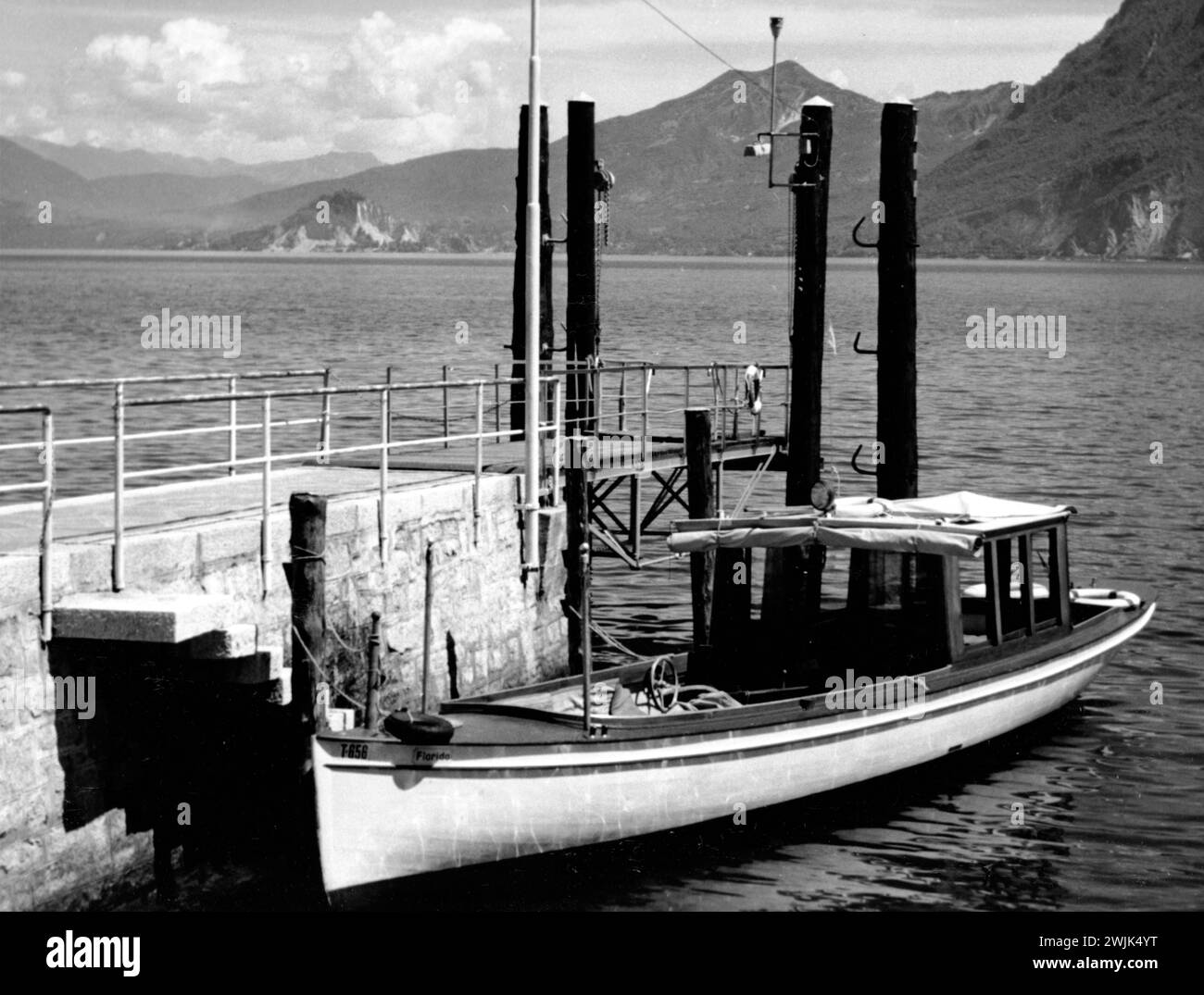 Lago Maggiore, Italia -1954 Foto de stock