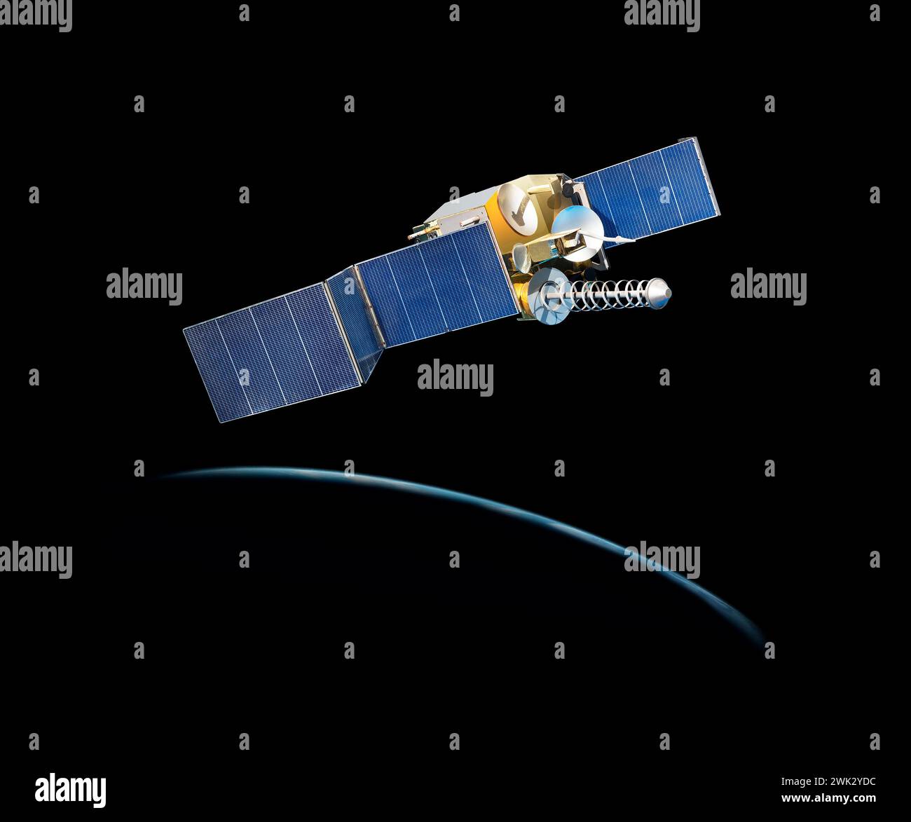 Modelo de un serie de satélites de comunicaciones militares