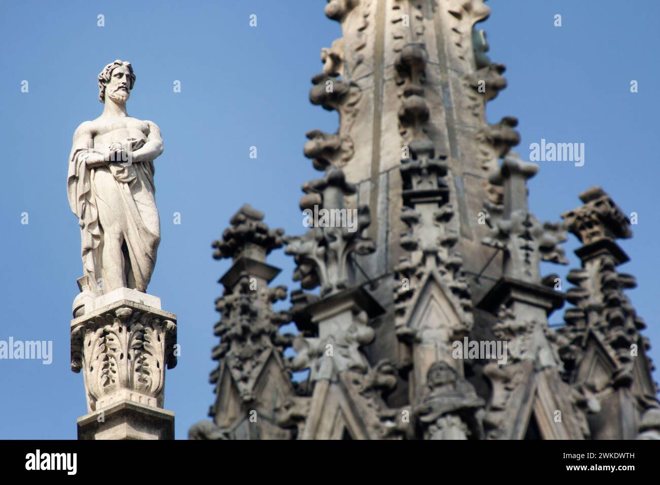 Longinus (sin la lanza) - Catedral de Milán (Duomo) - Milán - Lombardía - Italia Foto de stock