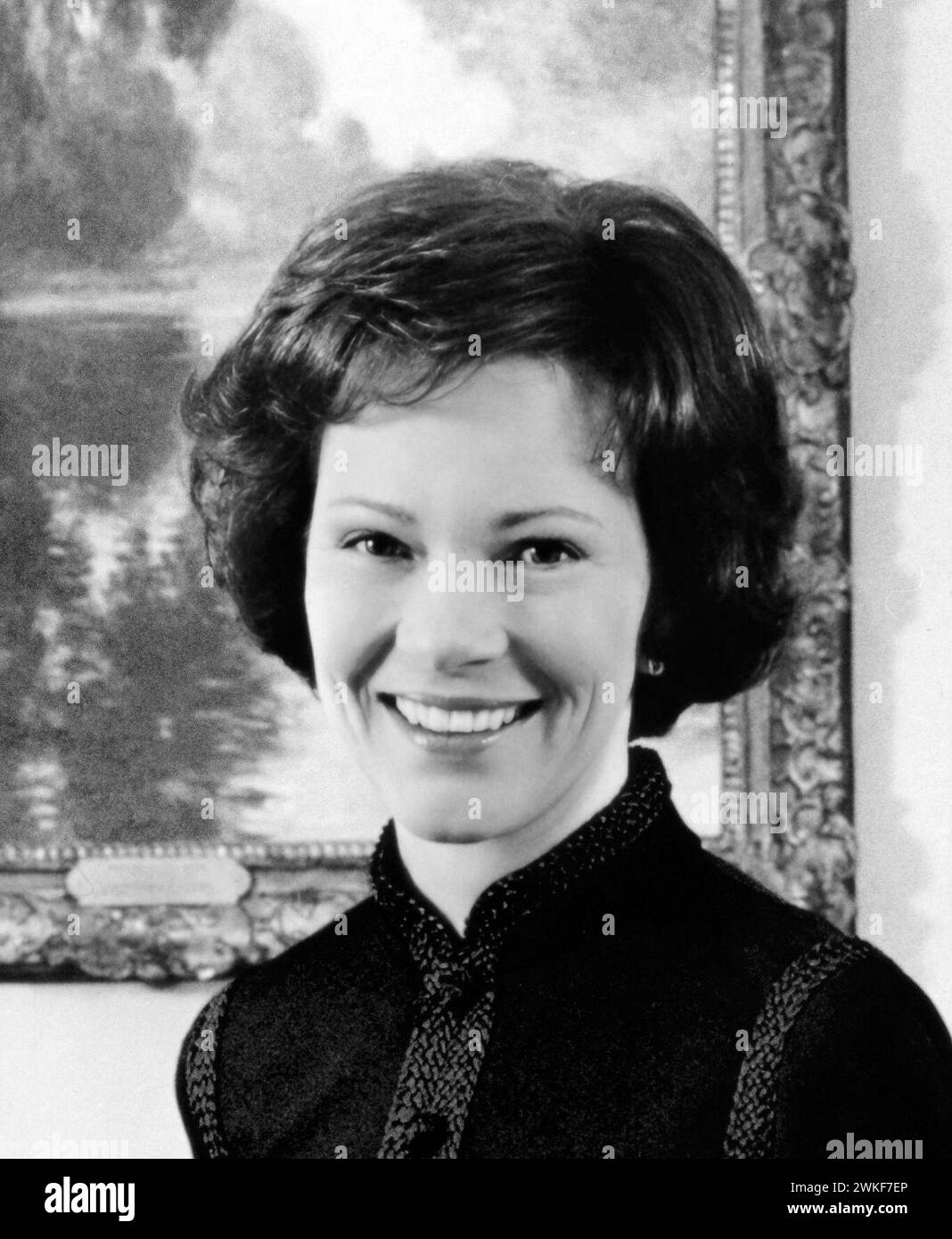 Rosalynn Carter. Retrato de la Primera Dama de los Estados Unidos como esposa del presidente Jimmy Carter, Eleanor Rosalynn Carter (1927-2023) en 1977 Foto de stock