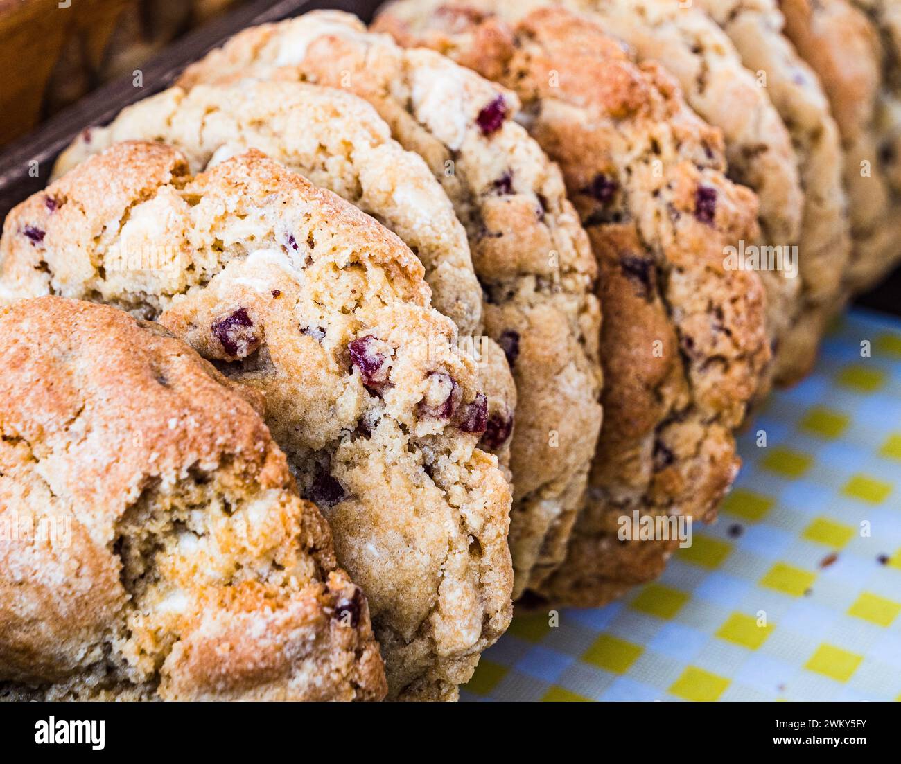 Galletas hechas a mano a la venta en el mercado artesanal Waddesdon Manor. Foto de stock