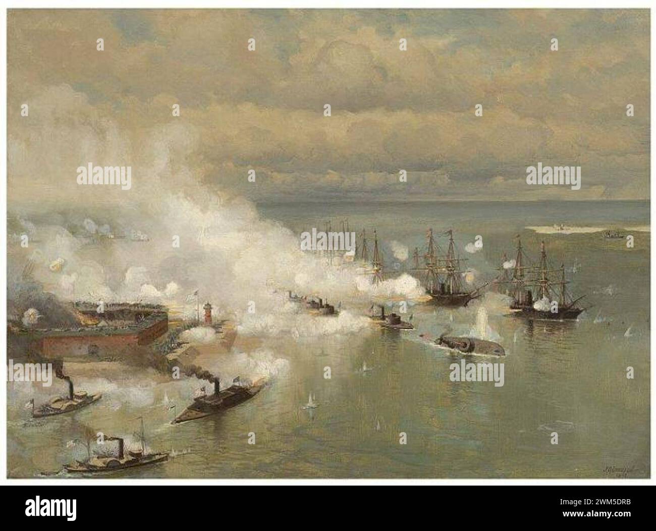 Batalla de Mobile Bay 1936 802. Foto de stock