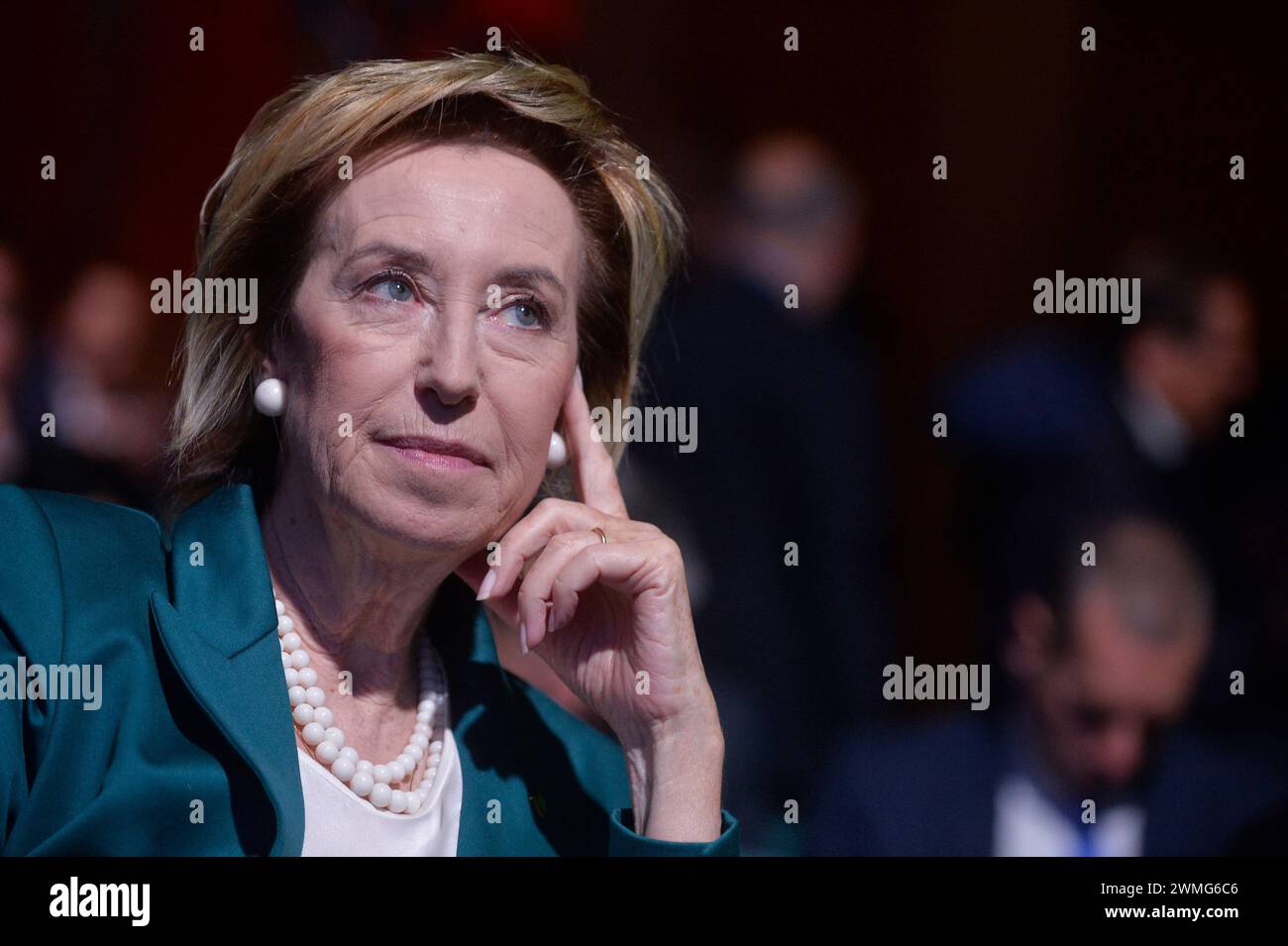 Italia, Roma, 24 de febrero de 2024 : Congreso Nacional de Forza Italia, en la foto Letizia Moratti Photo © Stefano Carofei/Sintesi/Alamy Stock Photo Foto de stock