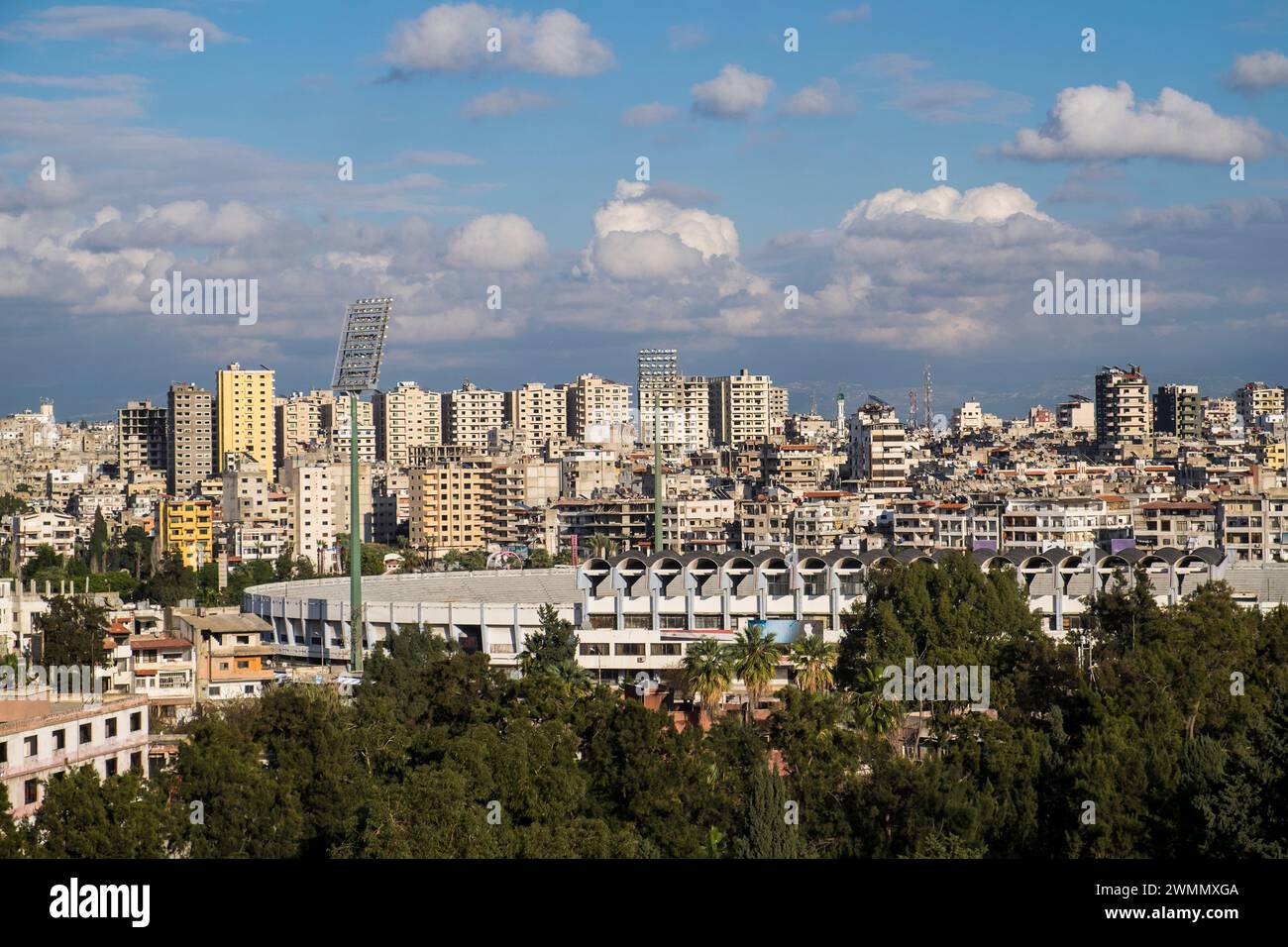 Siria, Lattakia, Lattakia, paisaje Foto de stock